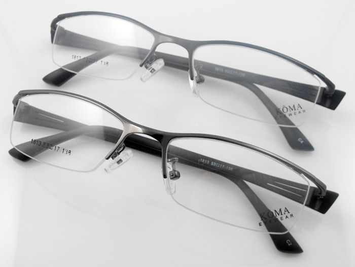 1813 half rim metal optical RX reading eyeglasses frame  