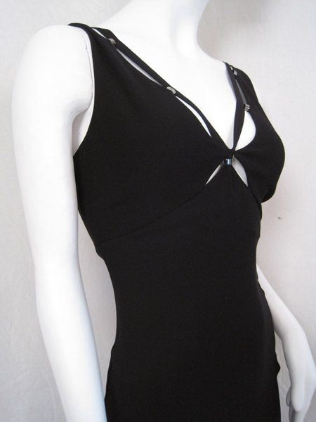 2505 Roberto Cavalli Dress Black 38 4 XS #0006RL  