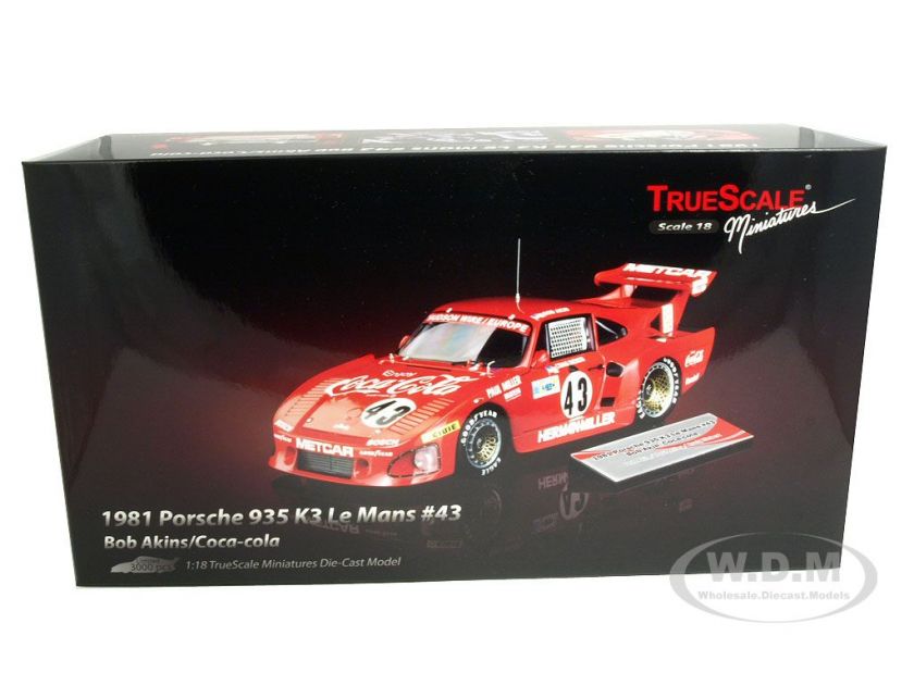  model of Porsche 935 K3 1981 #43 Bob Akin / Coca Cola Bob Akin 