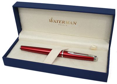 Waterman Hemisphere Fountain Pen, Comet Red / CT, M Nib  