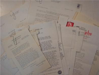 ERNEST HEMINGWAY Carlos Baker signed letters + cards  