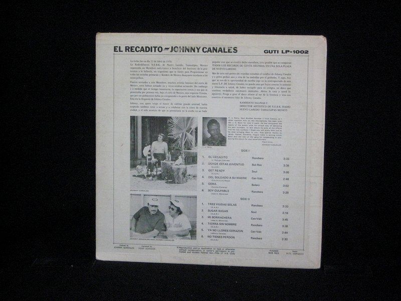 Johnny Canales El Recadito LP Tejano Soul Latin GUTI  