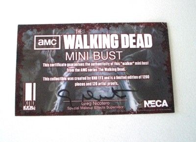 SDCC The Walking Dead Deer Eating Zombie Ltd Signed +  