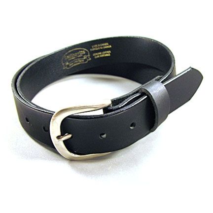 Solid Genuine Buffalo Leather belt 1.5 x 32 Black men  