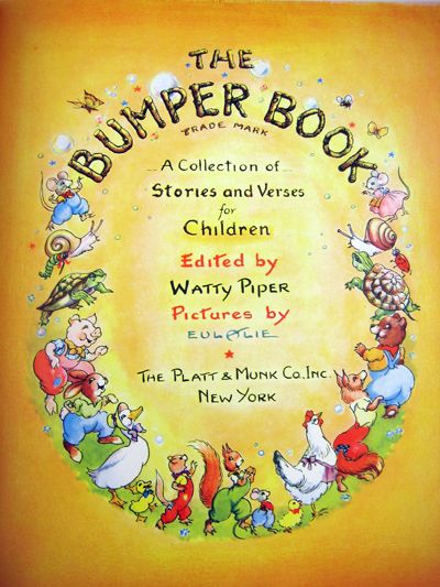 RARE The Bumper Book WATTY PIPER Eulalie DJ 1946 Illust  