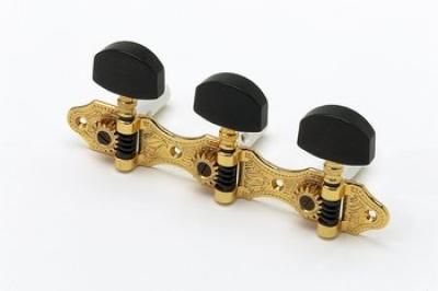   Hauser Classical Tuning Keys Gold W/Ebony Allparts TK 0928 0E2  