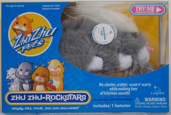 ZHU ZHU PETS   ROCKSTARS HAMSTER   KINGSTON   NEW  