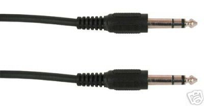 ft. 1/4 TRS AUDIO CABLE balanced stereo patch cord  