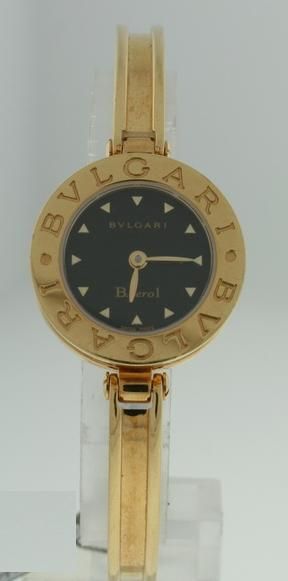 Bvlgari B Zero1 Yellow Gold Ladies Bangle Watch   