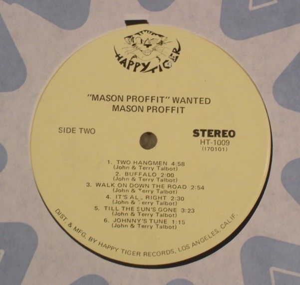 MASON PROFFIT Wanted Orig HT 1009 1969 LP Hangman VG++  