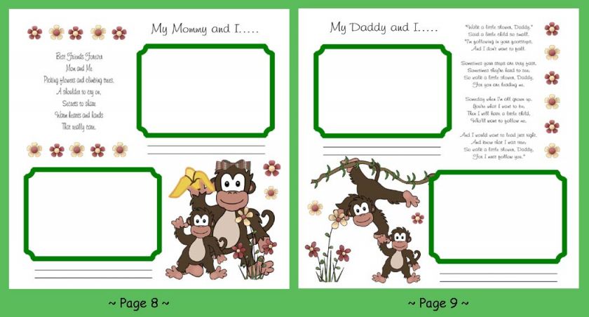 MONKEY JUNGLE SAFARI BABY NURSERY WALL STICKERS DECALS  