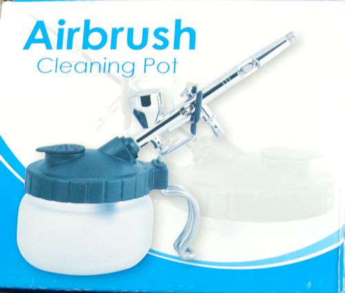 Pro Airbrush Cleaner Air Brush Clean Pot Jar Cleaning Station Bottles 