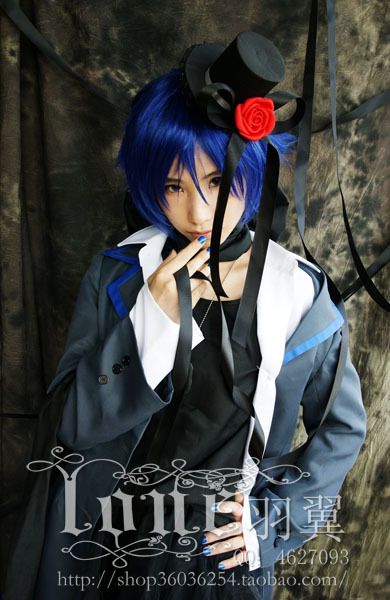 Vocaloid Kaito IMITATION BLACK COSPLAY Costume Gothic 1  