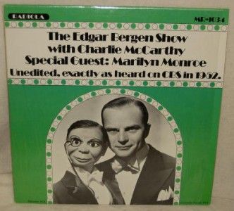 RADIOLA LP ALBUM RADIO 1/200 OOP TV EDGAR BERGEN CHARLIE McCARTHY 