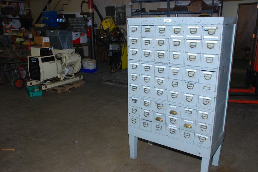   Duty Metal Card Tool Supply Cabinet with 6x9 drawers INV=1763  