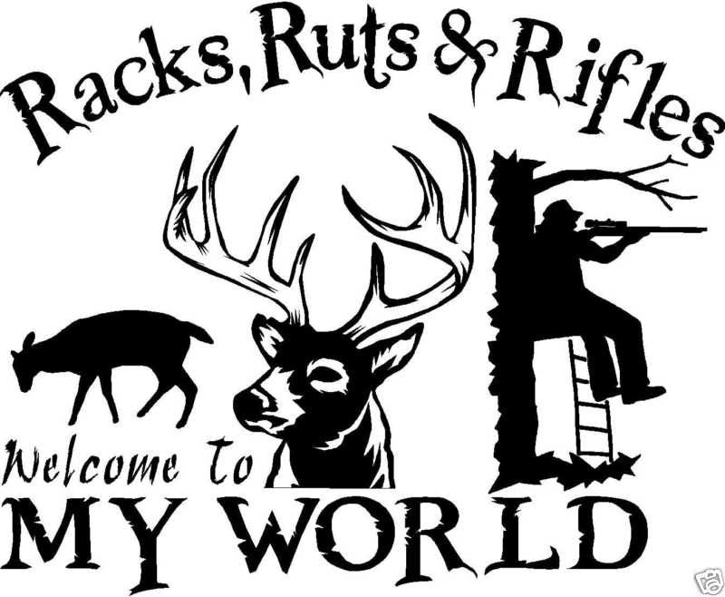 DEER HUNTING DECAL Deer,Elk,Buck,Doe, Fishing 1783  