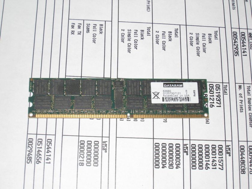 2GB PC2700 DDR 333 DIMM 36CHIP 184PIN ECC REGISTERED DTM63680P  