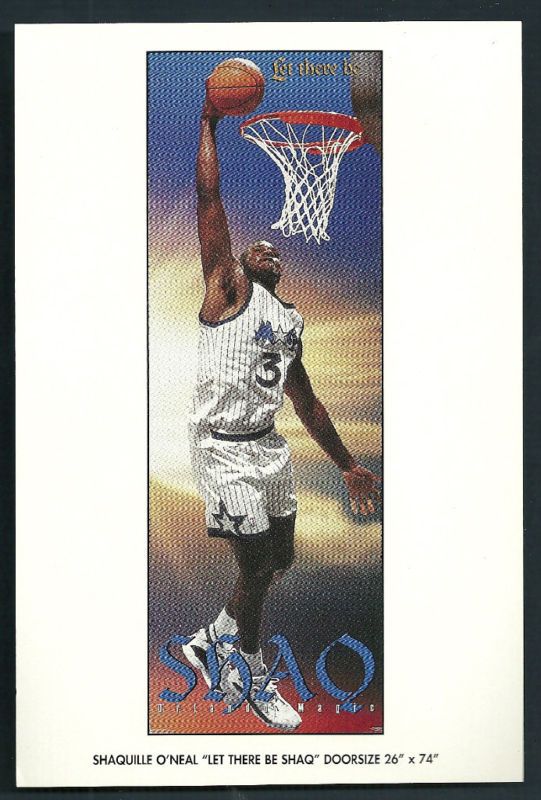 1990s Costacos Bros Mini Promo Poster Shaq Dunk  