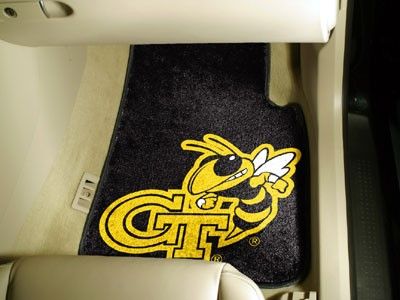 PC GEORGIA TECH YELLOW JACKETS CARPET FRONT CAR MATS  