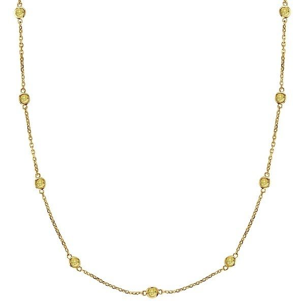   Yellow Canary Diamonds by The Yard Station Necklace 14k Yellow Gold