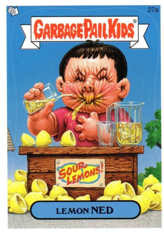 Garbage Pail Kids ANS 6 LEMON NED 27A  