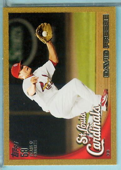 2010 TOPPS GOLD #US 298 DAVID FREESE /2010 A  