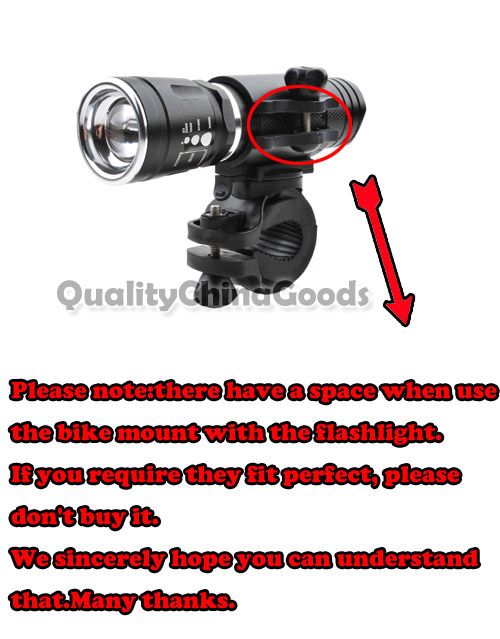 360°Bike Cycling 25 28mm Handlebar Mount Holder for Flashlight