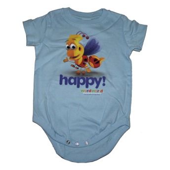 WordWorld Bee Happy Cartoon Baby Creeper Romper  