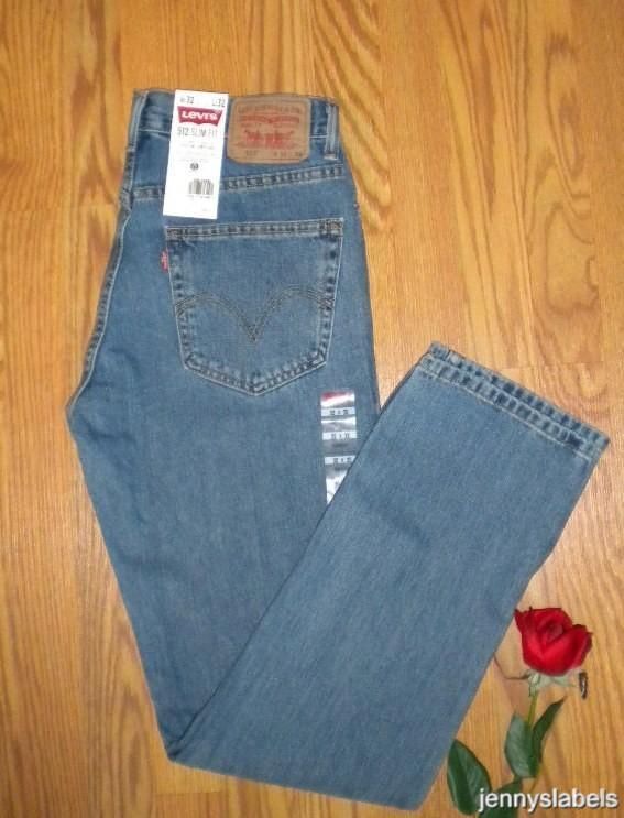 NWT Mens LEVIS 512 Slim Fit Tapered Leg denim JEANS  