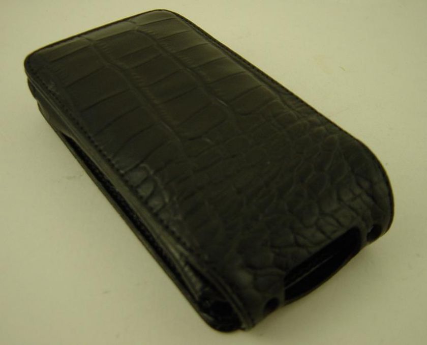 SENA APPLE IPHONE M. FLIPPER CROCO BLACK CASE W/C S#373  