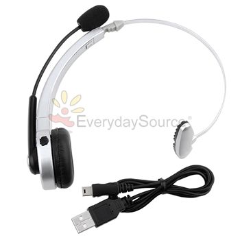 Wireless Bluetooth Headset Stereo For Sony PS3 Slim  