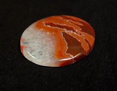 HS Dryhead Agate Designer Cabochon Pink & Red WoW  
