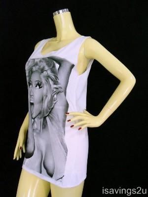 NICKI MINAJ Hip Hop Tank Top, Rap Dance SEXY, SINGLET White, T shirt 