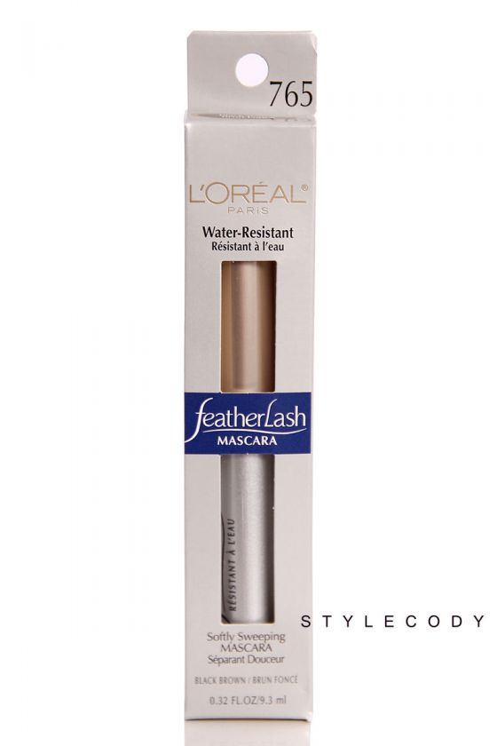 NEW LOreal Paris Water Resistant Feather Lash Mascara 765 Black Brown