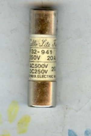 PC 1 132 941 FUSE UTSUNOMINA CELLO LITE 250 VOLT 20 AMP  