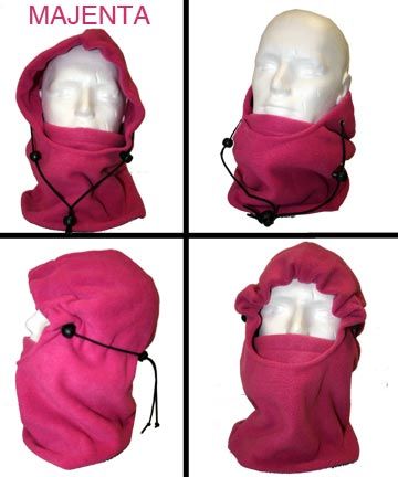 MANY COLOURS 2 Fleece Chill hood skiing balaclava snood  