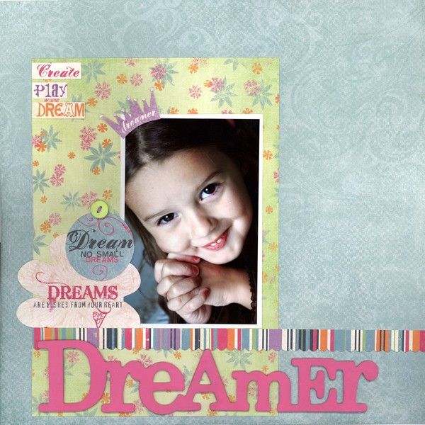 Fancy Pants~DAYDREAMS DREAM~12x12 Scrapbook Paper 2P  