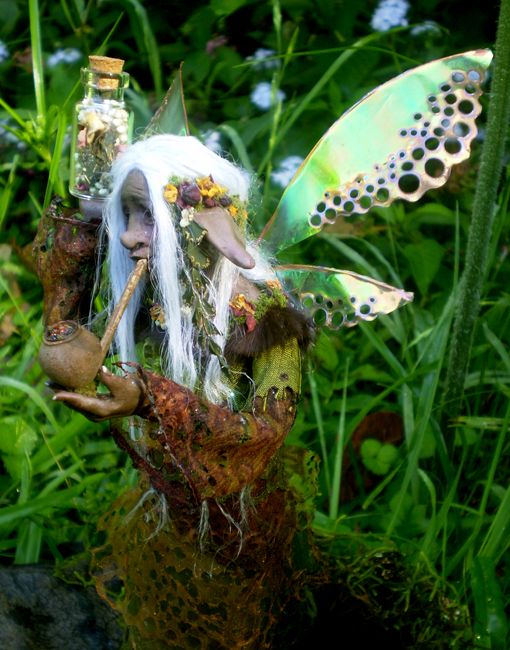 Native Aboriginal Crone Fairy  Celia Anne Harris  OOAK  