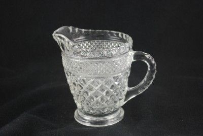 Anchor Hocking Crystal Wexford Creamer  