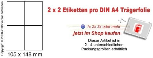 STAMPIT 600 Etiketten 105 x 48 mm Weiss 3424 NEU  