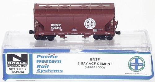 Intermountain PWRS BNSF 2 Bay Cement Car 3 Pack  