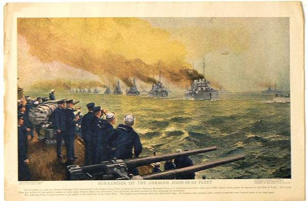 WW I HEROIC ACTION PRINTS   NAVY BUREAU OF NAVIGATION  