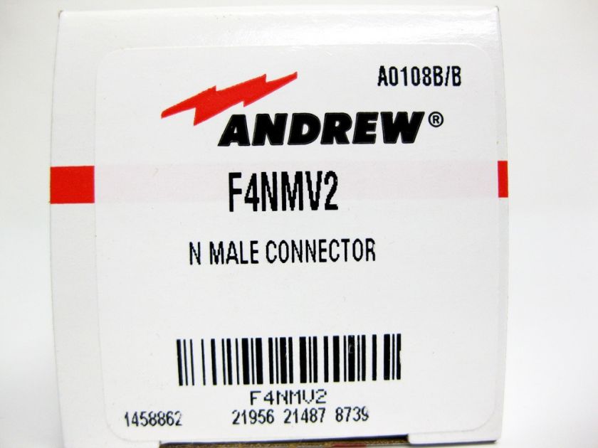 Andrew F4NMV2   N MALE CONNECTOR TYPE N MALE   NEW  