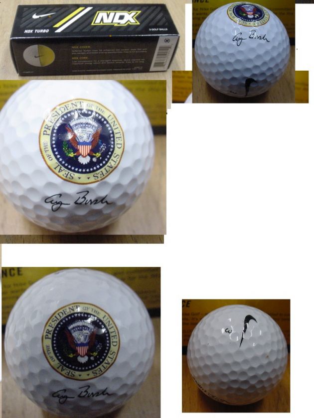 PRESIDENTIAL SEAL GEORGE BUSH SENIOR GOLF BALLS NIB  