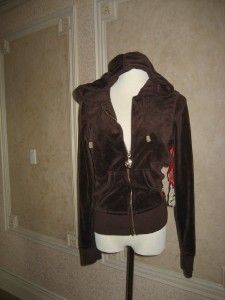 TWISTED HEART WISH VELOUR HOODIE SZ S BNWT  