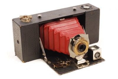 KODAK NO 2A FOLDING CAMERA1904 07 MAROON BELLOWS NICE  