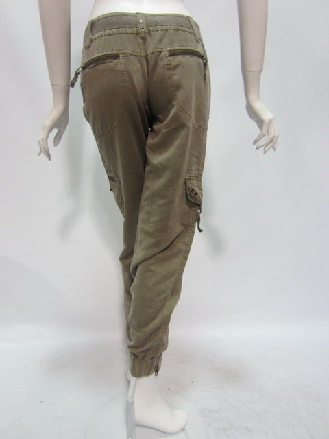 Marrakech womens dierdre mushroom beige capri cargo pants $162 New 