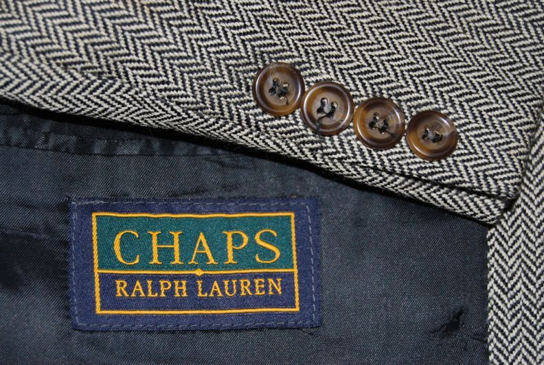 CHAPS RALPH LAUREN 44L 44 SOFT TWEED BLAZER  