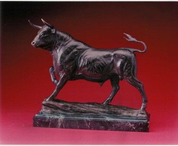 KENT ULLBERG ORIGINAL BRONZE SPANISH FIGHTING BULL  