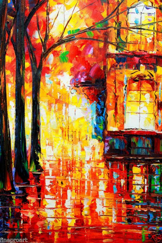    BEAUTIFUL COLORS MODERN LOVELY GORGEOUS BRIGHT OIL PAINTING SALE